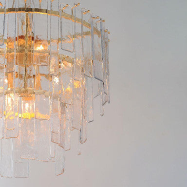 Maxim Lighting 21835AGGL Warren 9 Light Gold Leaf Pendant - Close-Up Detail