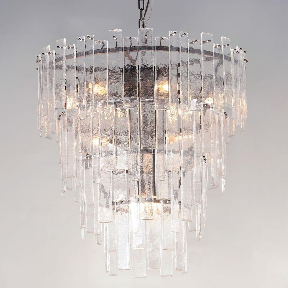 Maxim Lighting 21837AGDBZ Warren 12 Light Darkened Bronze Pendant Ceiling Light - angled close-up view