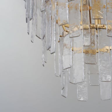 Maxim Lighting 21837AGGL Warren Pendant - Organic Glass Panel Detail