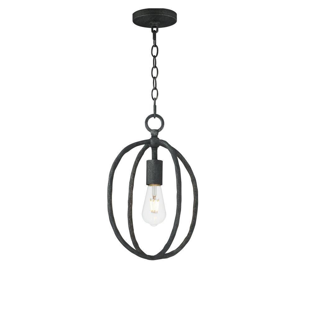 Maxim Lighting 21841BS Martel 1 Light 10 inch Blacksmith Mini Pendant Ceiling Light