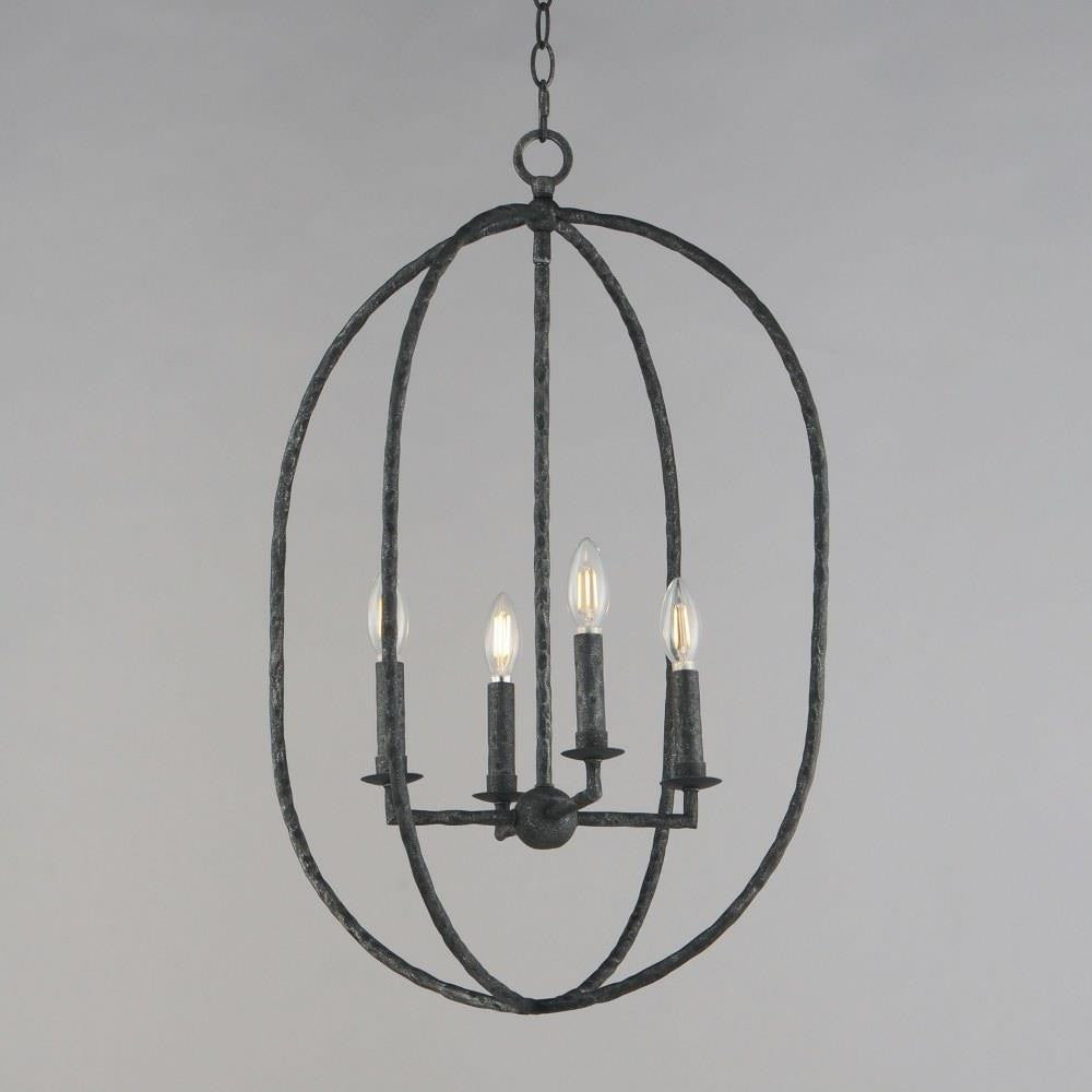 Maxim Lighting 21843BS Martel 4 Light 20 inch Blacksmith Pendant Ceiling Light - Close-Up View