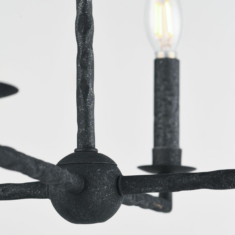 Maxim Lighting 21849BS Martel 8 Light Blacksmith Pendant Ceiling Light - Detail View