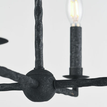 Maxim Lighting 21849BS Martel 8 Light Blacksmith Pendant Ceiling Light - Detail View