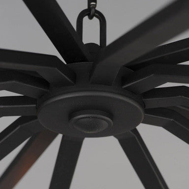 Maxim Lighting 21869BCGS Odeon Chandelier Center Hub Close-Up Detail