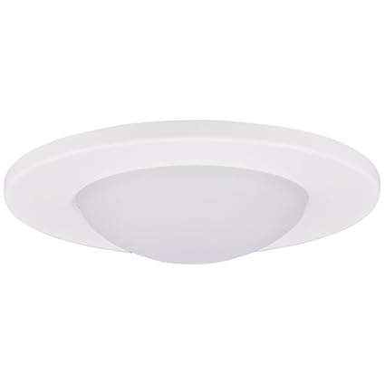 Elco Lighting EL2616W 3-Inch Low Voltage Diecast Shower Trim with Domed Glass Lens, White Finish