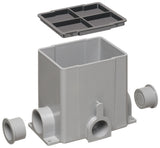 Arlington FLBC8500 Single Gang Non-Metallic Gangable Floor Box Kit with 2 Built-In 1.25" Hubs 5 Pack