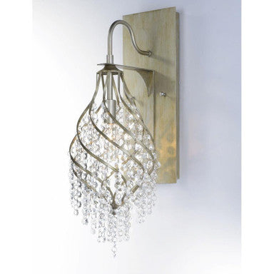 Maxim Lighting 22001BCGS Twirl 1 Light Golden Silver Wall Sconce - Angled View