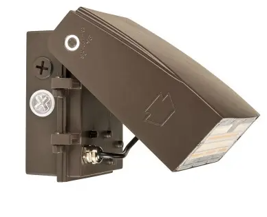 Keystone KT-WPLED75PS-M3-8CSB-VDIM /TAA LED Adjustable Wall Pack, Selectable Wattage 45/60/75W, Voltage 120V-277V, Multi-Color Temperature, White, TAA