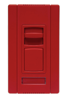 Wattstopper CD3FB163PRED Titan Series Fluorescent 3-Wire Dimmer with Preset, Red, 16 A, Voltage 277V