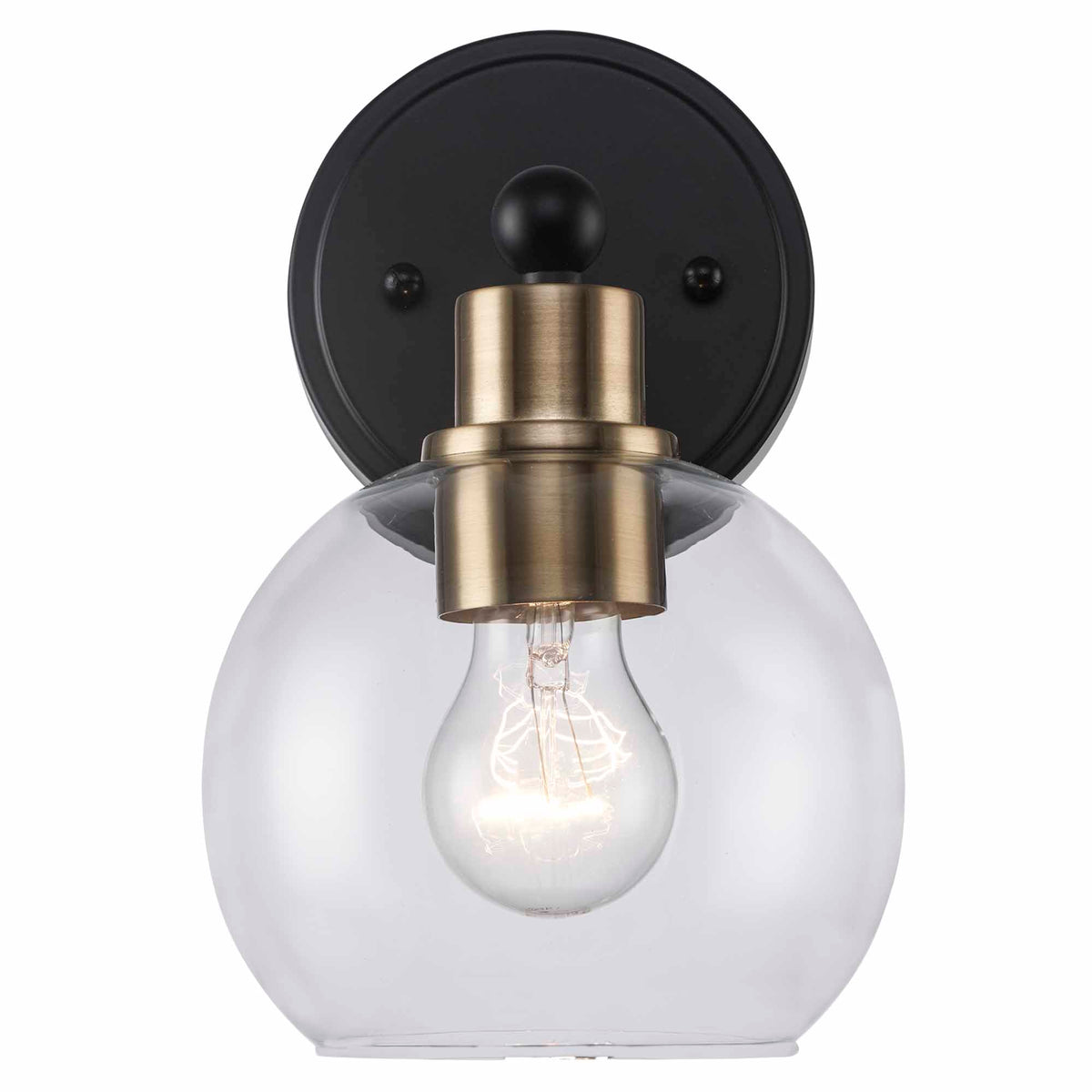 Trans Globe Lighting 22221 AG-BK Grand wall sconce in antique gold and black finish