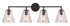 Trans Globe Lighting Kennedy 4 light black bath vanity wall light