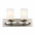 Trans Globe Lighting 22282 BN Moonlight 2 Light Brushed Nickel Bath Vanity Wall Light