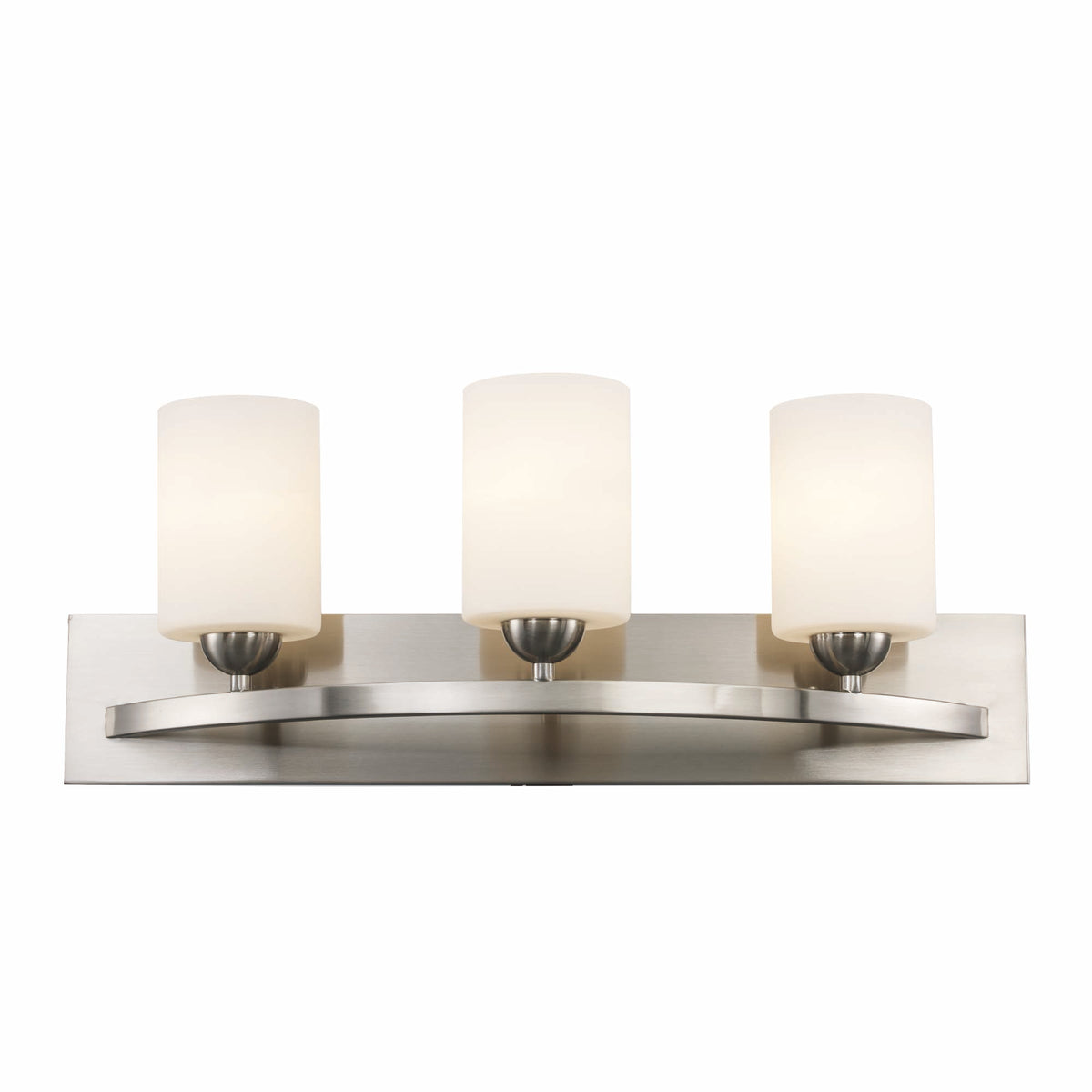 Trans Globe Lighting 22283 BN Moonlight 3 Light Brushed Nickel Bath Vanity Wall Light