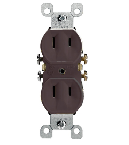 Leviton 223 15 Amp, Non-Grounding 2-Wire Receptacle