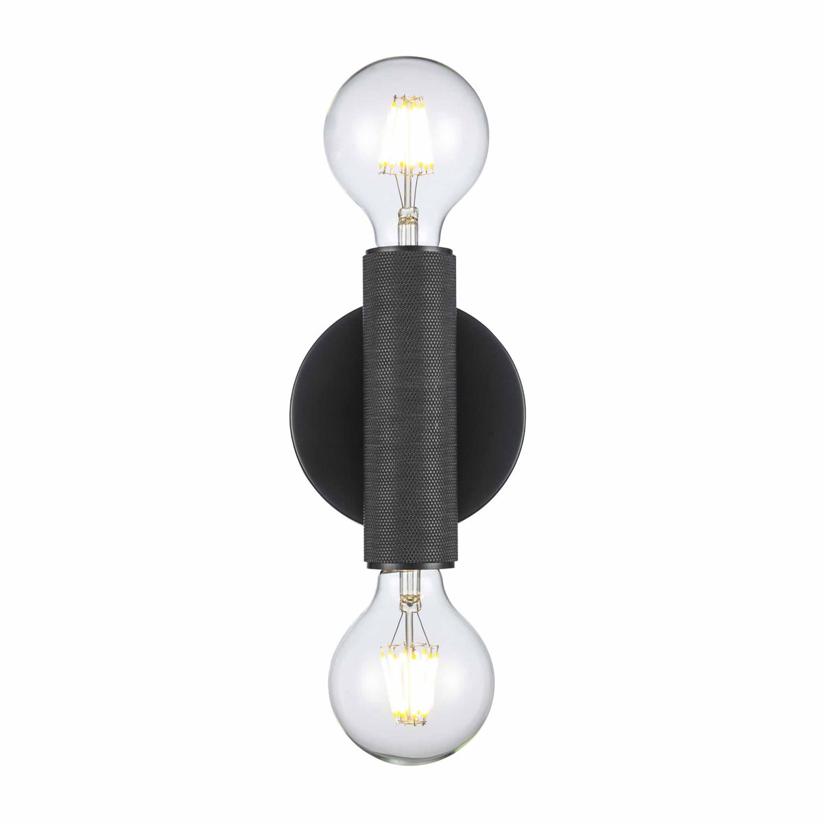 Trans Globe Lighting 22300 BK Auburn 2 Light Black Wall Sconce Wall Light