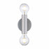 Trans Globe Lighting 22300 PC Auburn 2 light polished chrome bath vanity wall light front view
