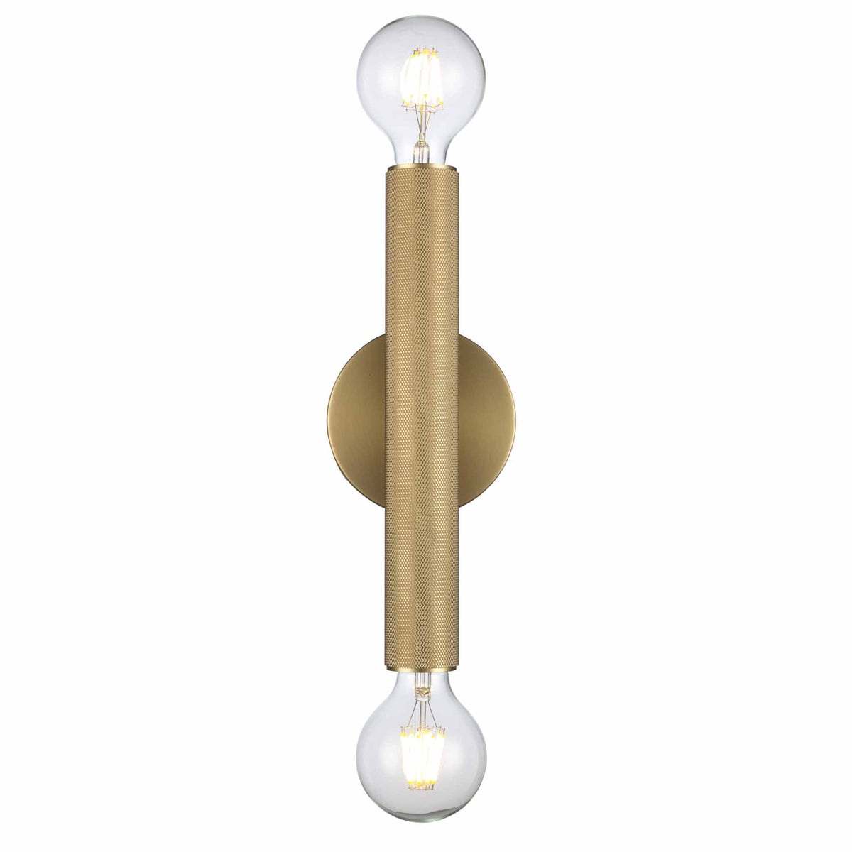 Trans Globe Lighting 22302 AG Auburn 2 Light Antique Gold Wall Sconce front view