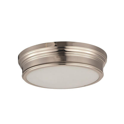 Maxim Lighting 22370SWNAB Fairmont 2 Light Flush Mount in Polished Nickel Finish