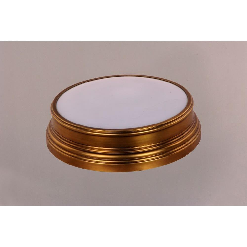 Maxim Lighting 22371SWNAB Fairmont Flush Mount Natural Aged Brass Top Angle View
