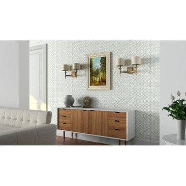 Maxim Lighting 22379OMNAB Fairmont 2 Light Natural Aged Brass Wall Sconce - Room Setting