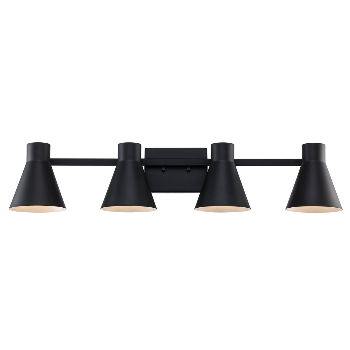 Trans Globe Lighting 22384 BK GearShine 4 light black vanity bar