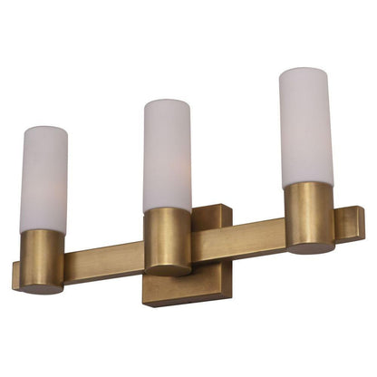 Maxim Lighting 22413SWNAB Contessa 3 Light Natural Aged Brass Bath Vanity Wall Light - Angle View