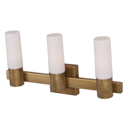 Maxim Lighting 22413SWNAB Contessa 3 Light Natural Aged Brass Bath Vanity Wall Light - Side Angle View