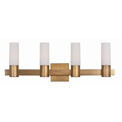Maxim Lighting 22414SWNAB Contessa 4 Light Natural Aged Brass Bath Vanity Wall Light - Front View