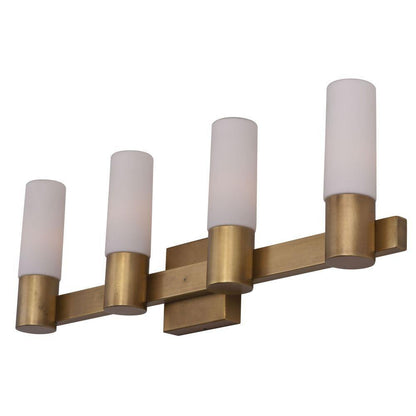 Maxim Lighting 22414SWNAB Contessa 4 Light Natural Aged Brass Bath Vanity Wall Light - Angle View