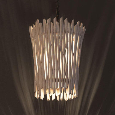 Maxim Lighting 22421WWTBZ Baywood 1 Light Pendant - illuminated ambiance view