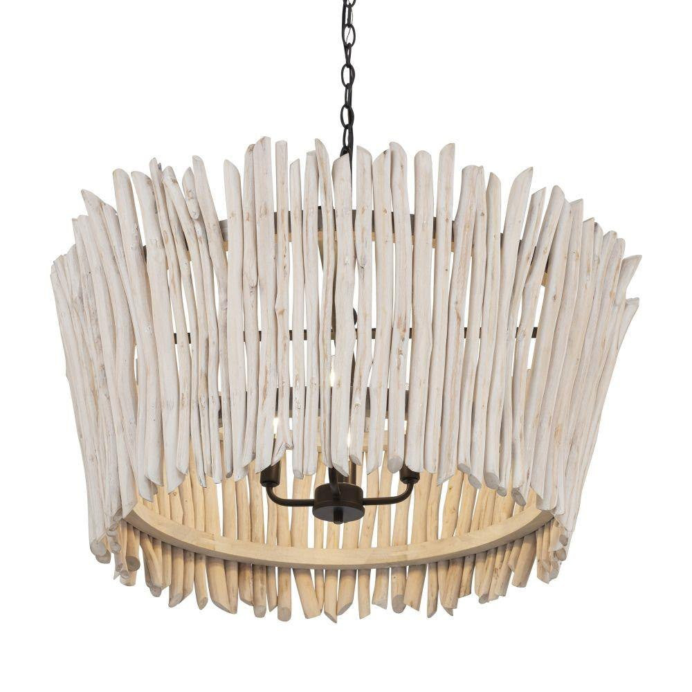 Maxim Lighting 22426WWTBZ Baywood Chandelier Underside View