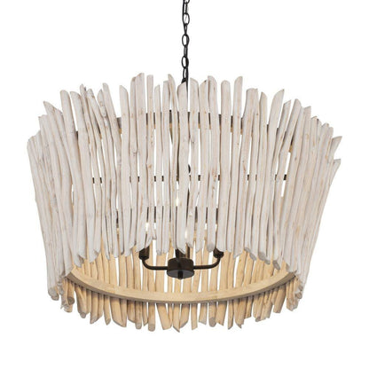 Maxim Lighting 22426WWTBZ Baywood Chandelier Underside View