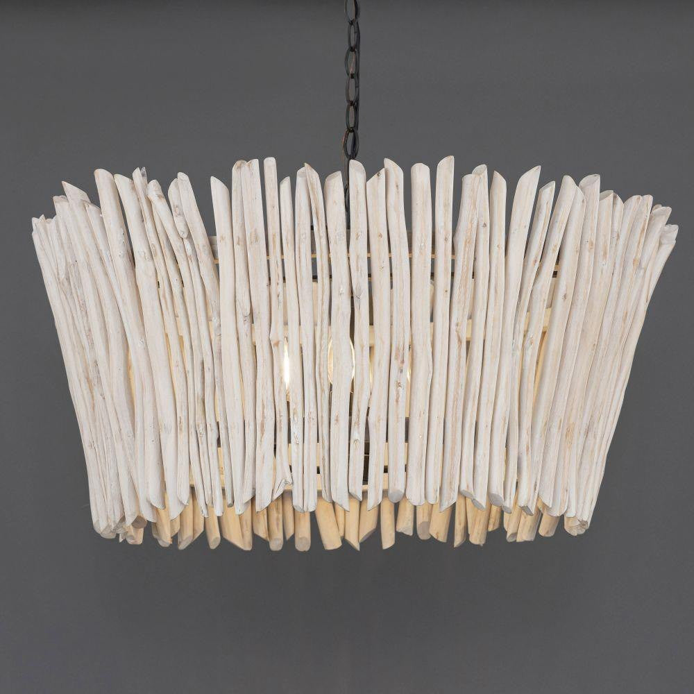 Maxim Lighting 22426WWTBZ Baywood Chandelier Close-Up Detail View