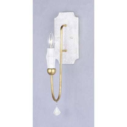 Maxim Lighting 22432CSTGL Claymore 1 Light Wall Sconce in Claystone Gold Leaf finish - three-quarter angle view