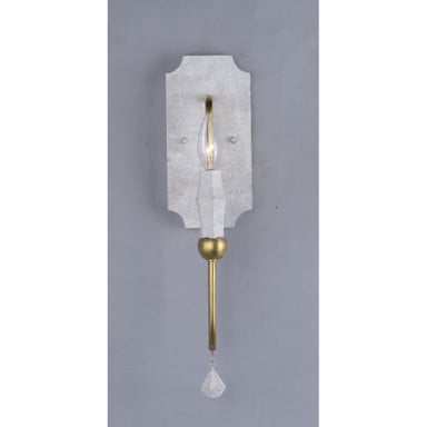 Maxim Lighting 22432CSTGL Claymore 1 Light Wall Sconce in Claystone Gold Leaf finish - side profile view