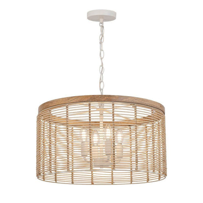 Maxim Lighting 22445NAEC Vannerie 4 Light Pendant Ceiling Light - Front Angled View