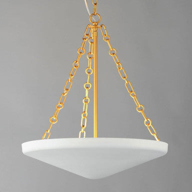 Maxim Lighting 22454WTNAB Artemis 4 Light Natural Aged Brass Foyer Pendant - close angle view on grey background