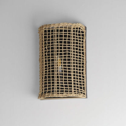 Maxim Lighting 22471NAANB Cestino 1 Light Natural Antique Bronze Wall Sconce - Angle View