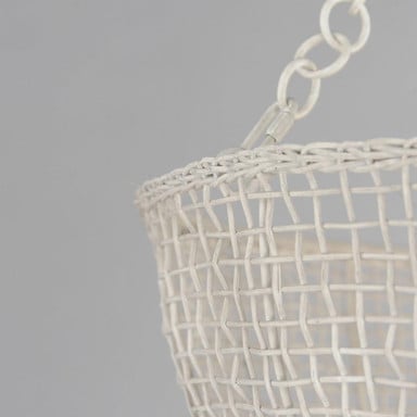 Maxim Lighting 22473WWT Cestino 4 Light Pendant in Weathered White finish close-up