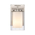 Trans Globe Lighting 22481 BN Lisbon brushed nickel wall sconce front view
