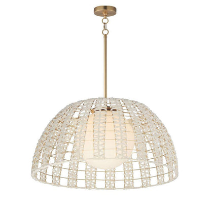 Maxim Lighting 22482SWGLD Macrame 1 Light 29.5 inch Gold Pendant Ceiling Light on white background