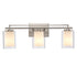 Trans Globe Lighting 22483 BN Lisbon 3 light brushed nickel bath vanity wall light