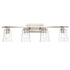 Trans Globe Lighting 22494 BN Iris 4 Light Brushed Nickel Bath Vanity Wall Light illuminated