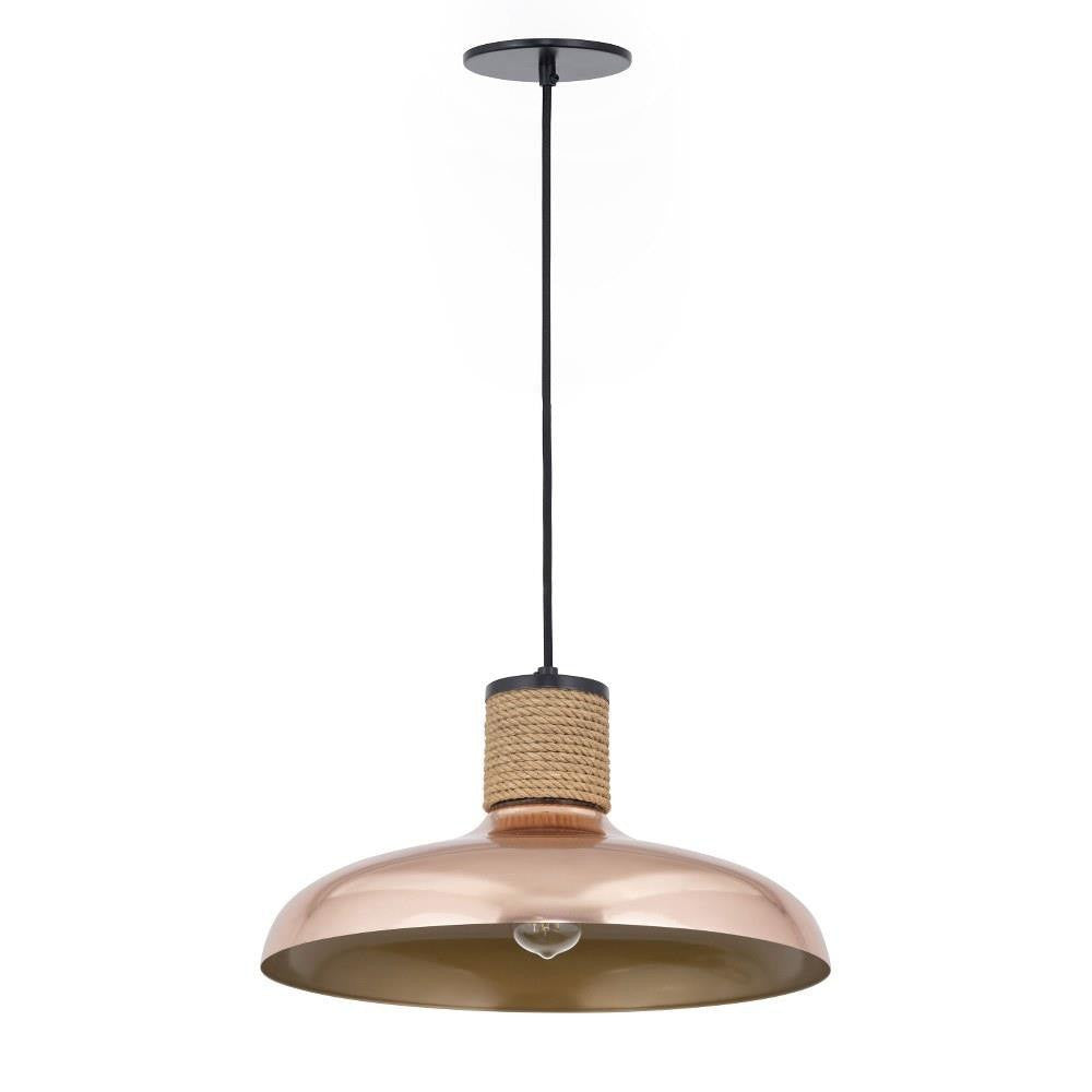 Maxim Lighting 22494CP Bingham 1 Light Copper Pendant Ceiling Light - Side View