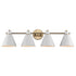 Trans Globe Lighting 22594 AG-WH ForgeLume 4 light vanity wall light front view