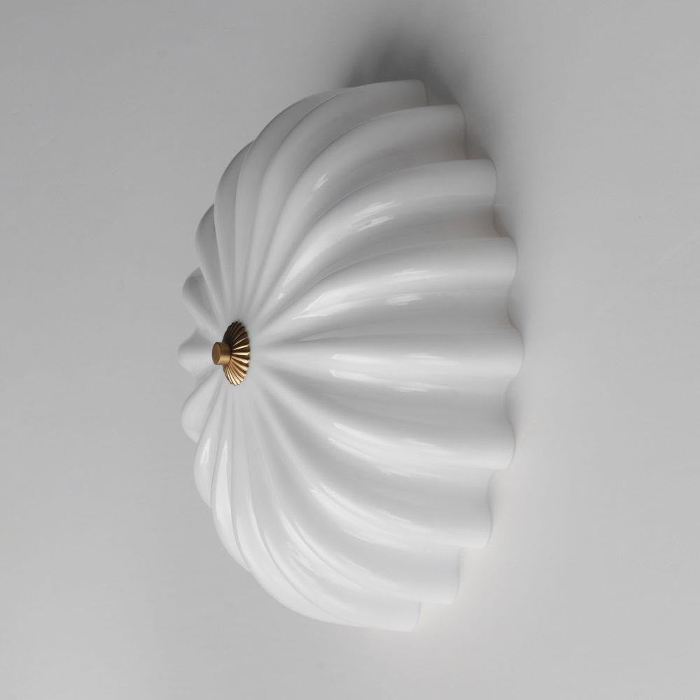 Maxim Lighting 22650WTNAB Bundt 3 Light Natural Aged Brass Semi Flush Mount Ceiling Light - Top View