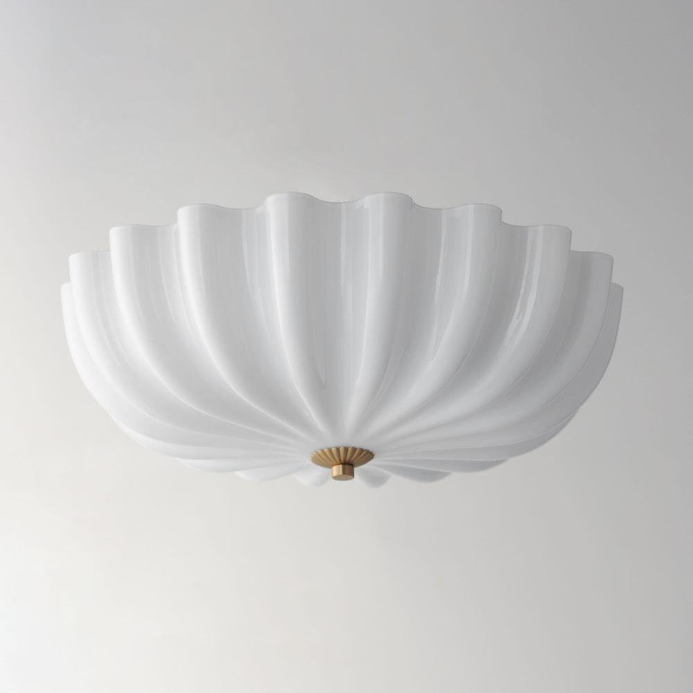 Maxim Lighting 22650WTNAB Bundt 3 Light Natural Aged Brass Semi Flush Mount Ceiling Light - Angle View