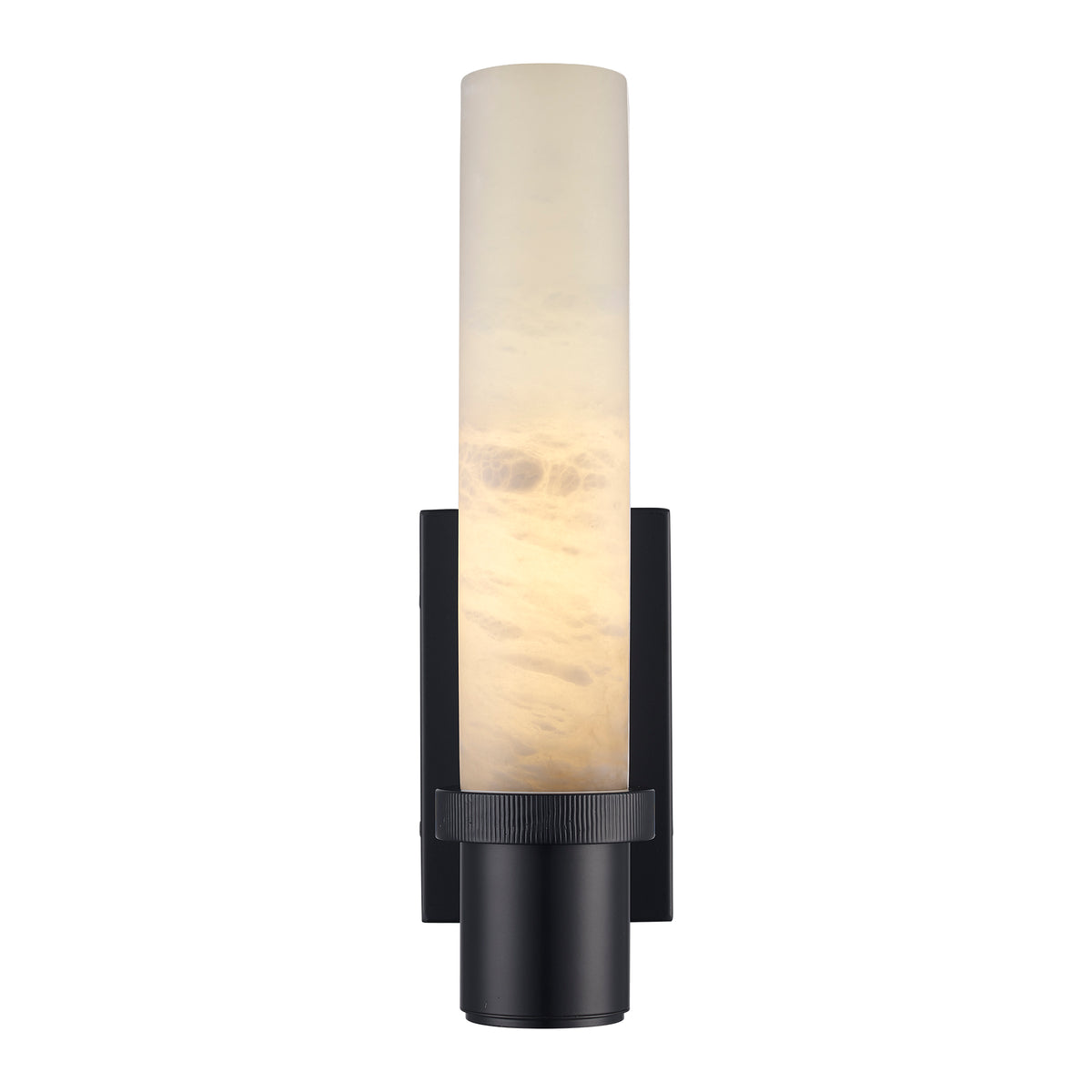 Trans Globe Lighting 22700 BK Juneau black wall sconce illuminated