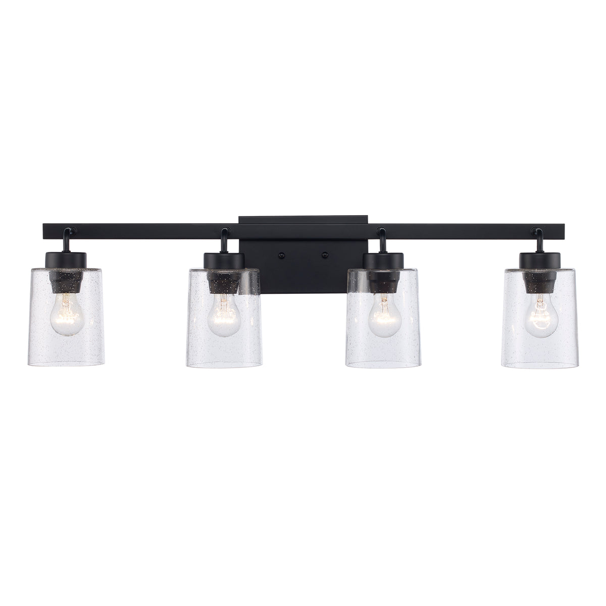 Trans Globe Lighting 22784 BK Canyon 4 light black bath vanity wall light