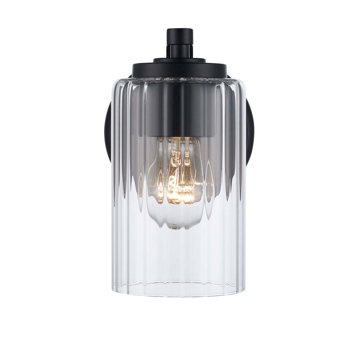 Trans Globe Lighting 22791 BK Solvante black wall sconce front view